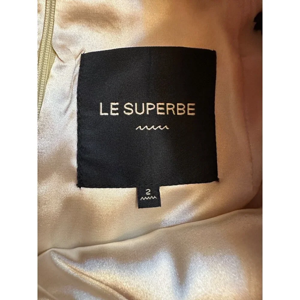 Le Superbe Floral High-Waist Mini Skirt Satin Lined Size 2 Cotton Blend $345 NWT